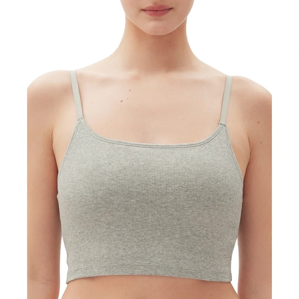 Gap GapBody Women S Logo Comfort Cropped Bralette - Gray -‎ Size XS